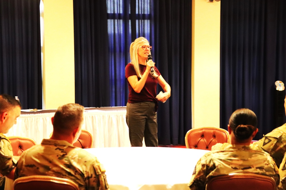 Fort McCoy celebrates Army Community Service’s 59th birthday with humorist, cake-cutting