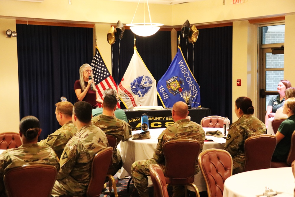 Fort McCoy celebrates Army Community Service’s 59th birthday with humorist, cake-cutting