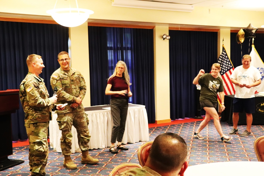 Fort McCoy celebrates Army Community Service’s 59th birthday with humorist, cake-cutting