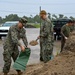 JB Charleston prepares sandbags in preparation for Hurricane Debby