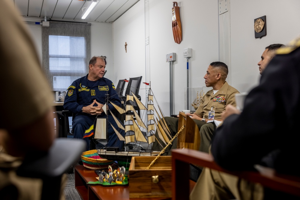 U.S. Marine Corps Forces, South deputy commander visits Colombian Naval Infantry leaders