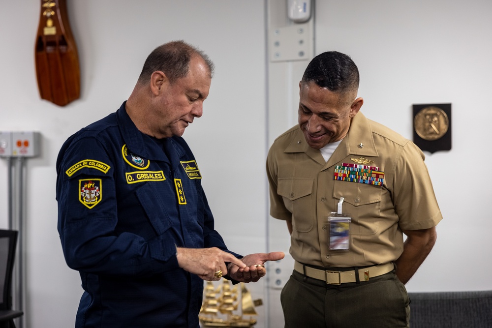 U.S. Marine Corps Forces, South deputy commander visits Colombian Naval Infantry leaders