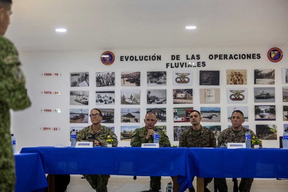 U.S. Marines with Littoral Craft Company Charlie complete the Colombian Fluvial Operations Course