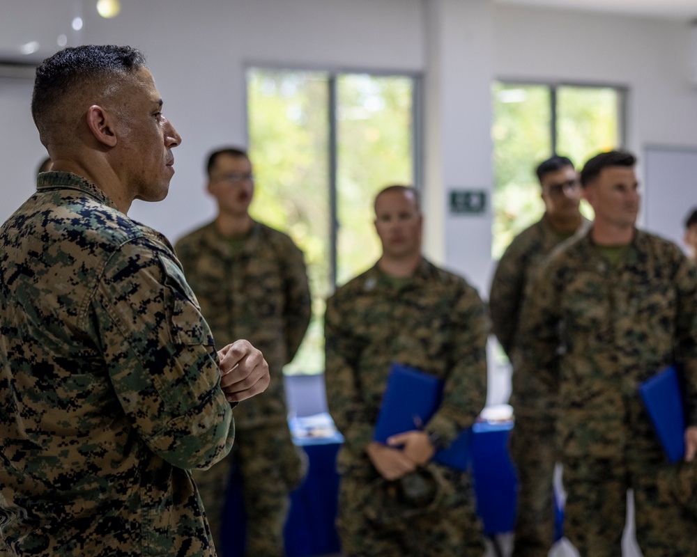 U.S. Marines with Littoral Craft Company Charlie complete the Colombian Fluvial Operations Course