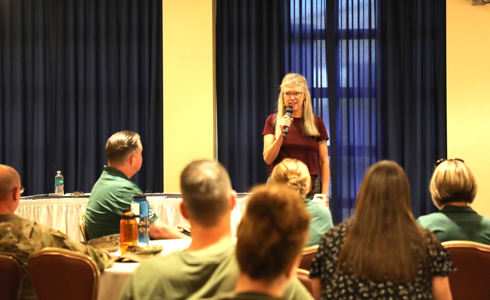 Fort McCoy celebrates Army Community Service’s 59th birthday with humorist, cake-cutting