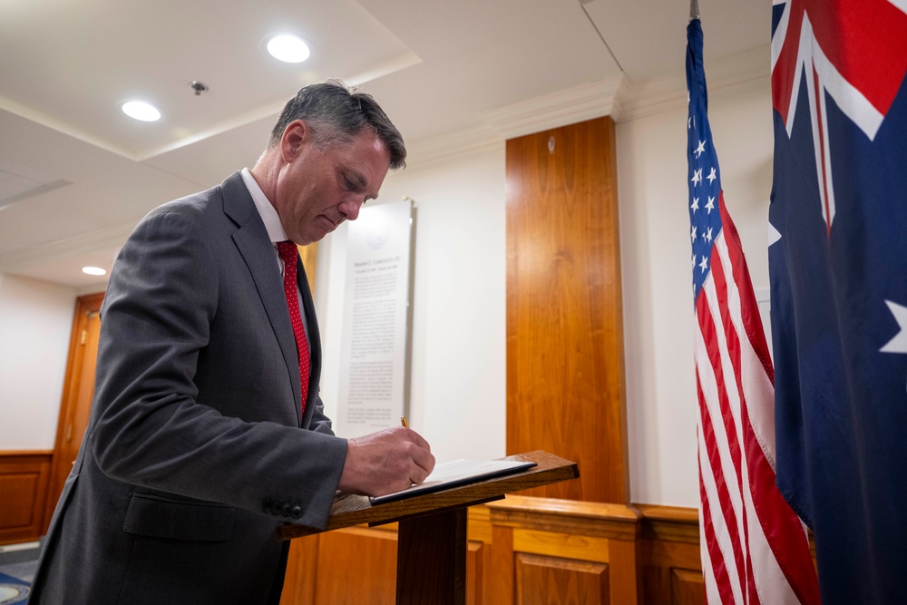 SD Hosts Australian Minister for Defense Richard Marles at Pentagon