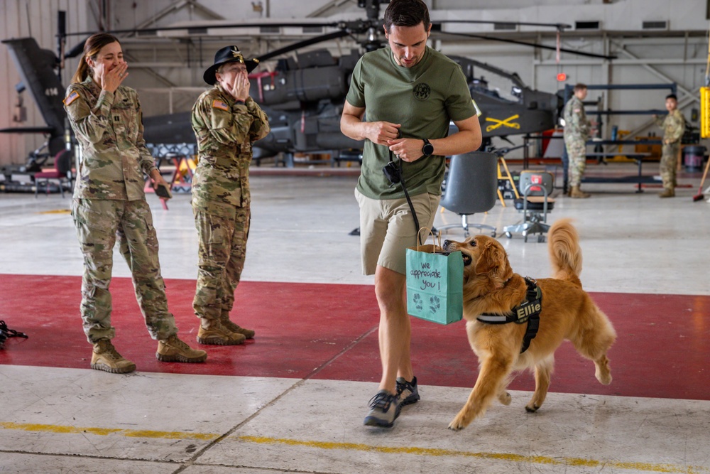 Ellie Golden Life visits the 101st Combat Aviation Brigade