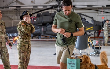 Ellie Golden Life visits the 101st Combat Aviation Brigade