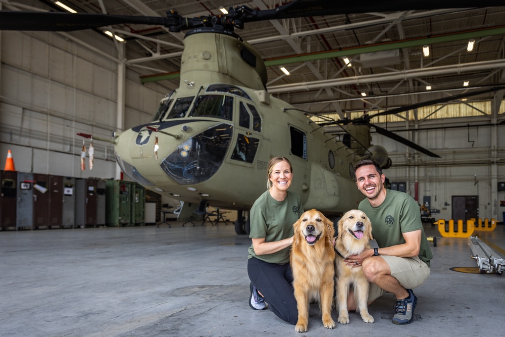 Ellie Golden Life visits the 101st Combat Aviation Brigade