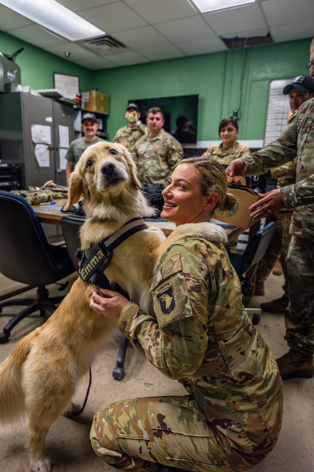 Ellie Golden Life visits the 101st Combat Aviation Brigade