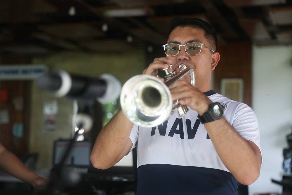 Philippine Navy Seabees Band Integrates with the Pacific Partnership Band