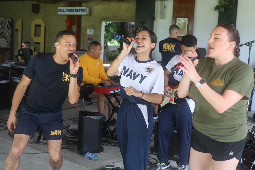 Philippine Navy Seabees Band Integrates with the Pacific Partnership Band