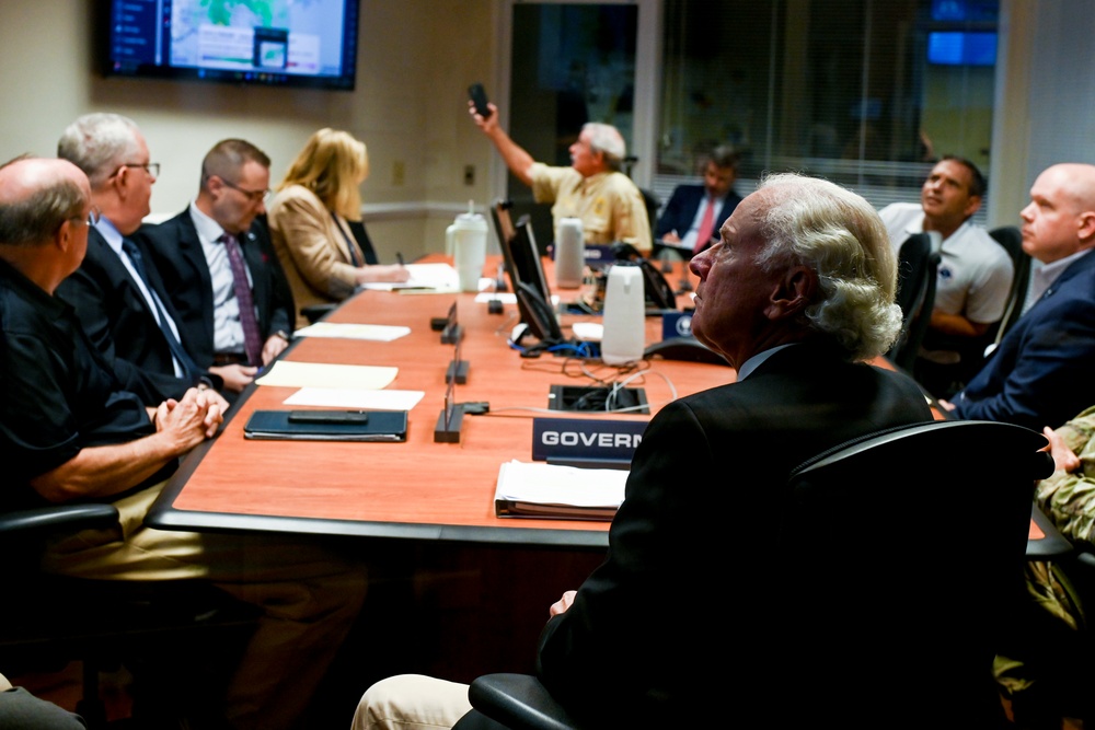 Governor Henry McMaster recieves update ahead of Tropical Storm Debby