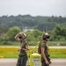 U.S. Marine Corps F/A-18 Hornets Fly Out of South Korea