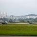 U.S. Marine Corps F/A-18 Hornets Fly Out of South Korea