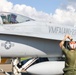 U.S. Marine Corps F/A-18 Hornets Fly Out of South Korea