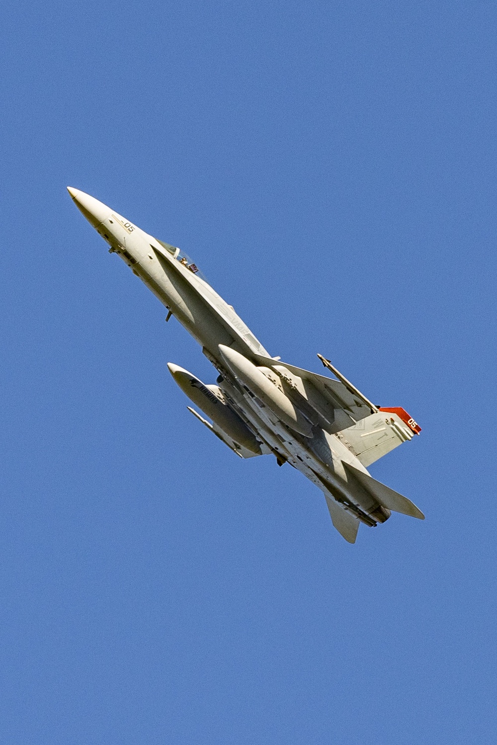 U.S. Marine Corps F/A-18 Hornets Fly Out of South Korea