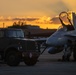 U.S. Marines with VMFA(AW) 224 maintain F/A-18 Hornet Aircraft after flight operations at Suwon AB