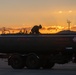 U.S. Marines with VMFA(AW) 224 maintain F/A-18 Hornet Aircraft after flight operations at Suwon AB