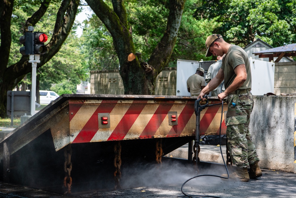 Maintaining readiness, security through vehicle barrier system