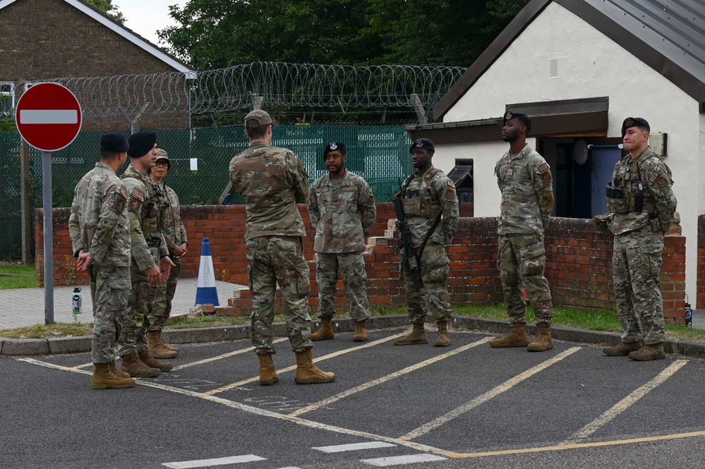 Day in the Life: 100th ARW command team joins the 100th SFS for a gate-runner exercise