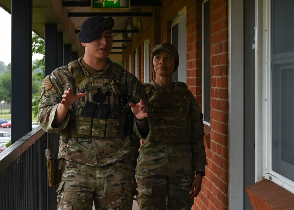Day in the Life: 100th ARW command team joins the 100th SFS for a gate-runner exercise