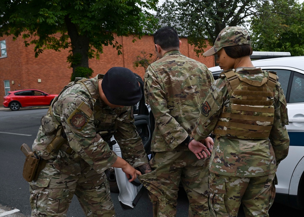 Day in the Life: 100th ARW command team joins the 100th SFS for a gate-runner exercise