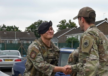 Day in the Life: 100th ARW command team joins the 100th SFS for a gate-runner exercise