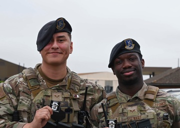 Day in the Life: 100th ARW command team joins the 100th SFS for a gate-runner exercise