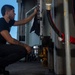 Sailor Aboard USS Carl Vinson (CVN 70) Performs Maintenance on a Test Cell