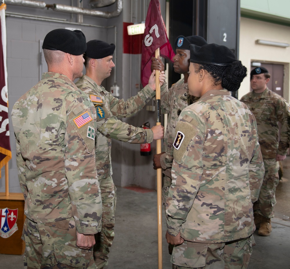 67th Forward Resuscitative Surgical Detachment Change of Command