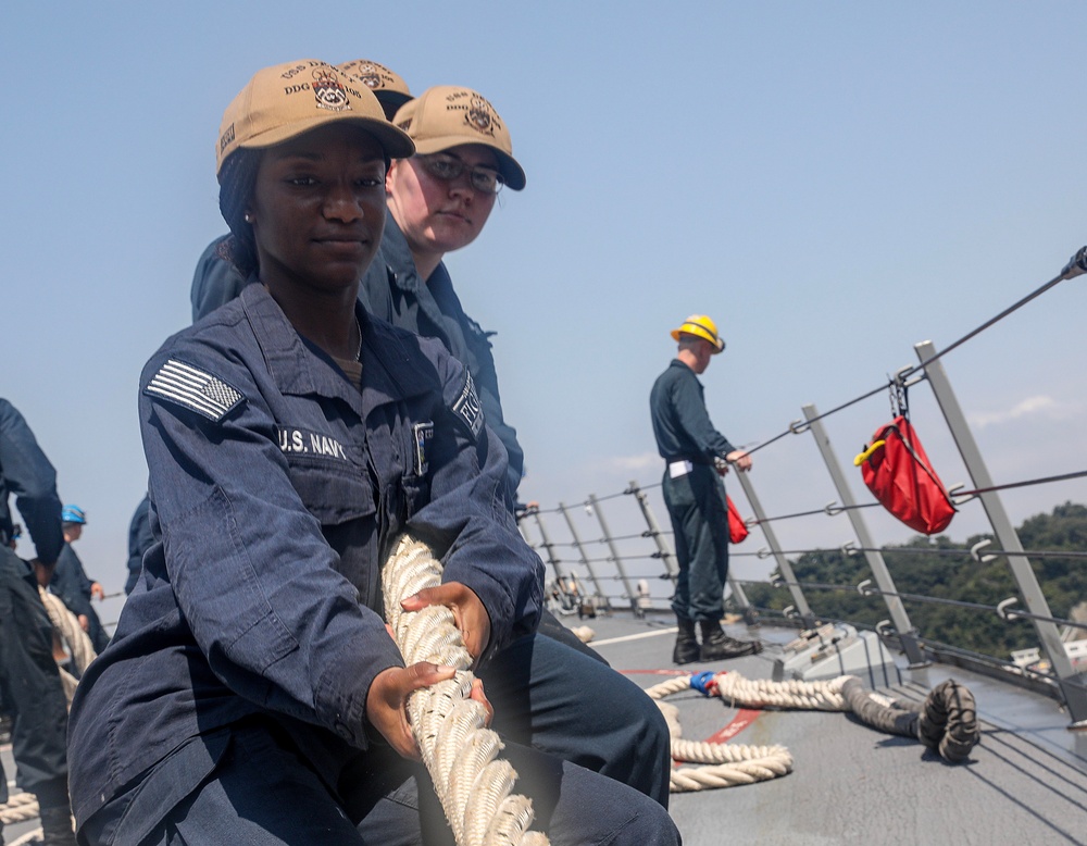 USS Dewey (DDG 105) Departs Commander, Fleet Activities Yokosuka