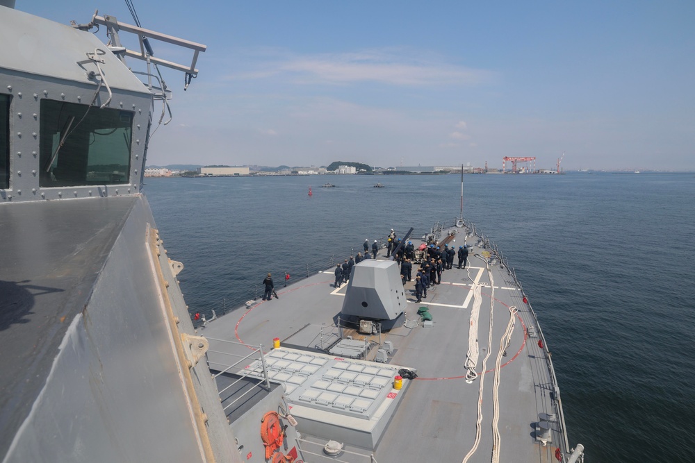 USS Dewey (DDG 105) Departs Commander, Fleet Activities Yokosuka