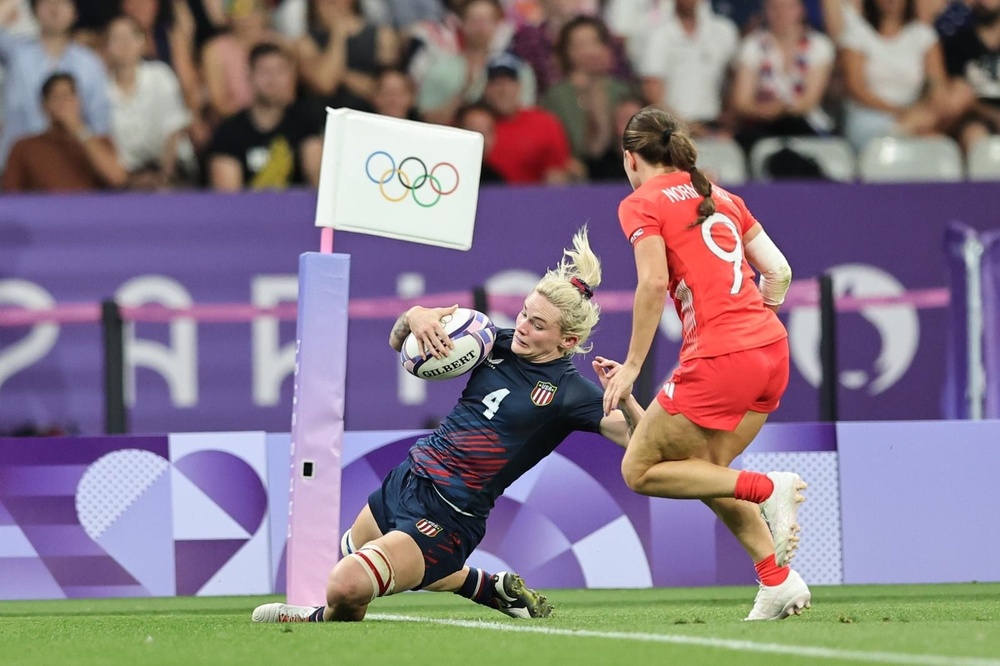 Cpt. Sammy Sullivan of Army WCAP helps Team USA Rugby win bronze medal