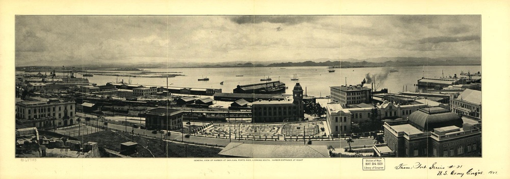 General View of the San Juan, Puerto Rico Bay (1929, picture from The Library of Congress)