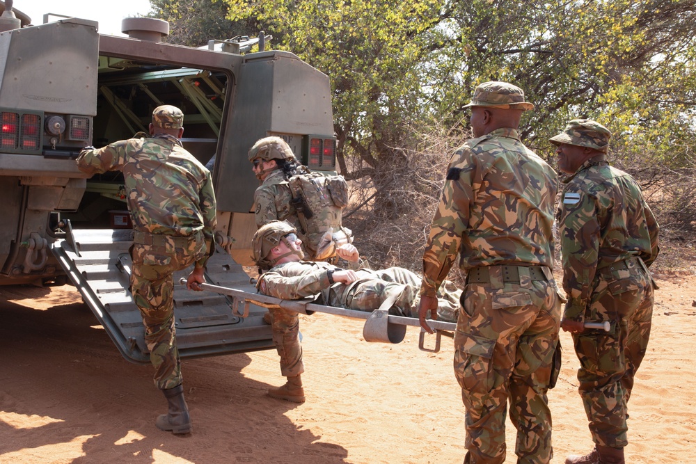 Botswana, North Carolina National Guard conduct zero range and medevac rehearsal