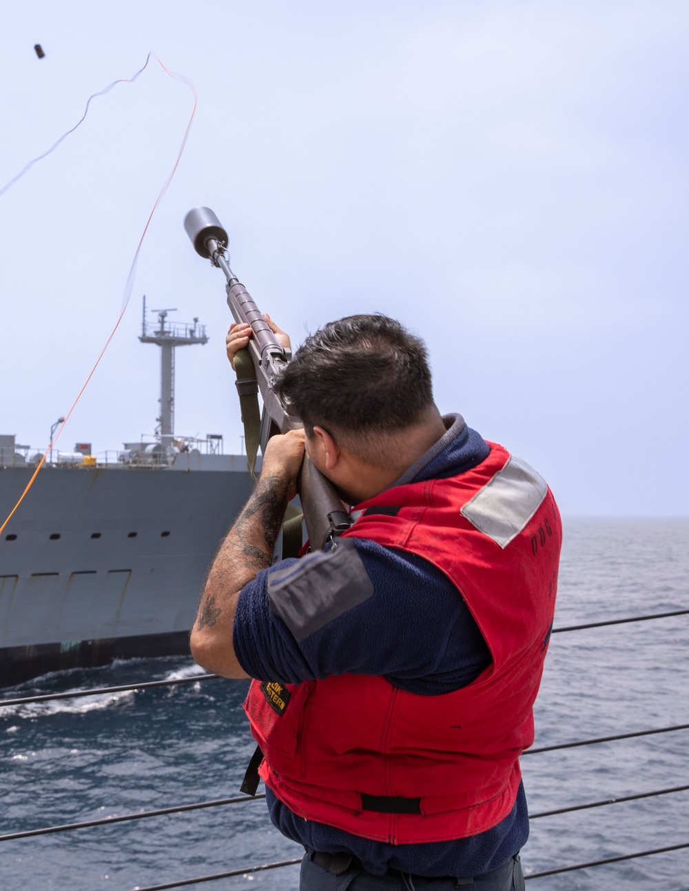 USS Cole Conducts Replenishment-At-Sea with USNS Big Horn