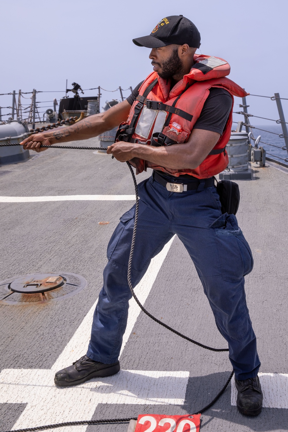 USS Cole Conducts Replenishment-At-Sea With the USNS Big Horn