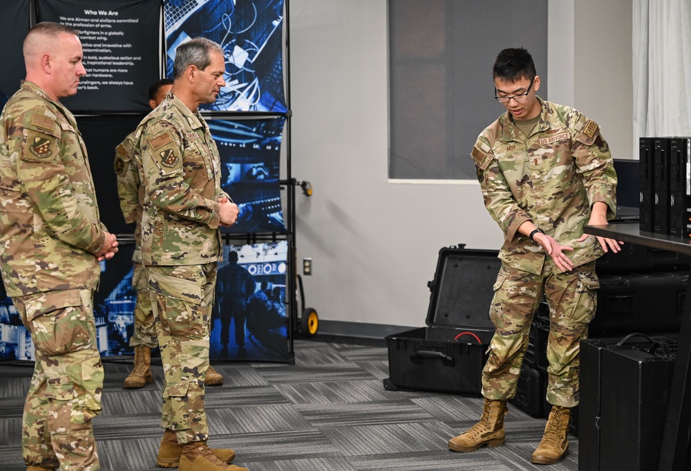 ACC Command Team tours the 67th Cyberspace Wing