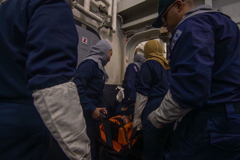 240730-N-NA571-Abraham Lincoln conducts a general quarters drill