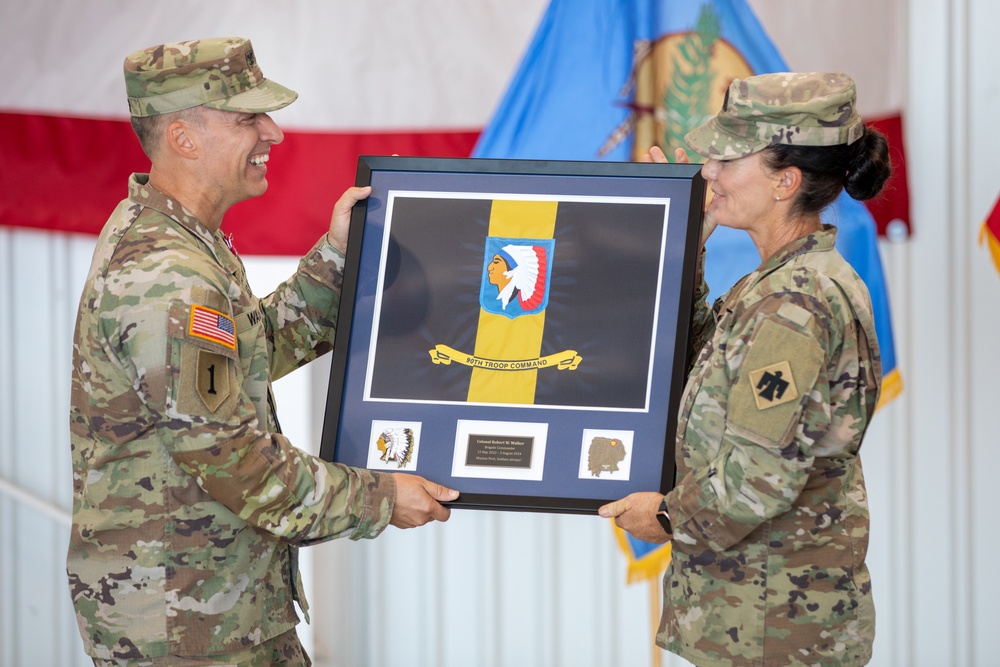 90th Troop Command welcomes new leader, honors former