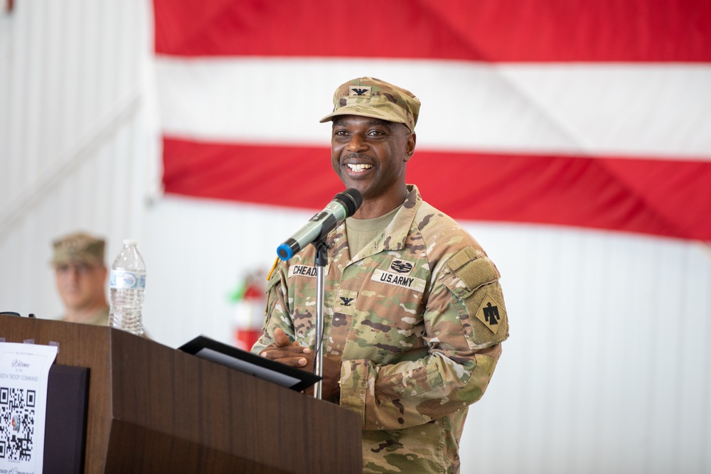 90th Troop Command welcomes new leader, honors former