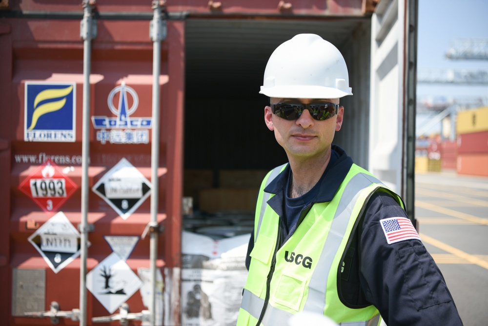 CG Sector Boston conducts container inspections at Conley Terminal