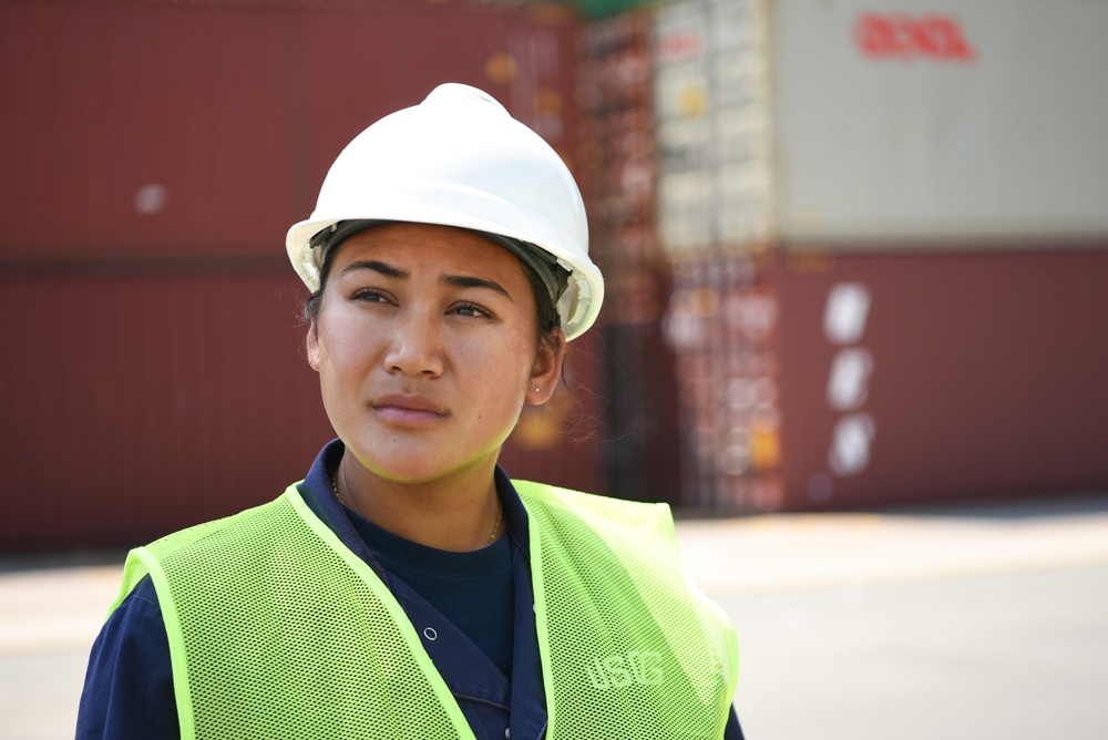 CG Sector Boston conducts container inspections at Conley Terminal