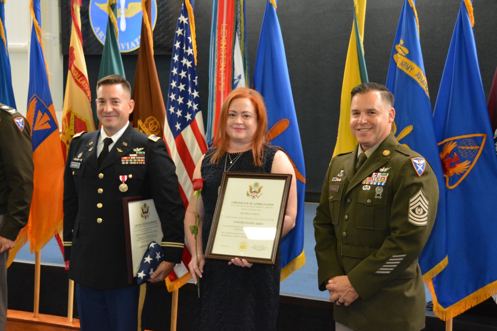 150 years of combined service - 3 Soldiers and 2 DA Civilians retire from Fort Novosel