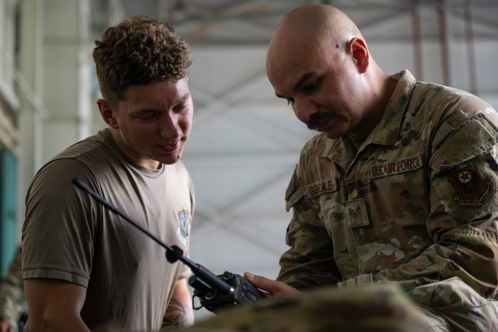 MST Airmen establish FOB during EW 24 FTX II
