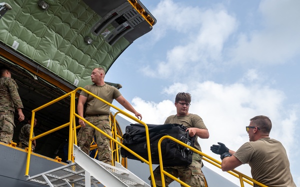 MST Airmen establish FOB during EW 24 FTX II