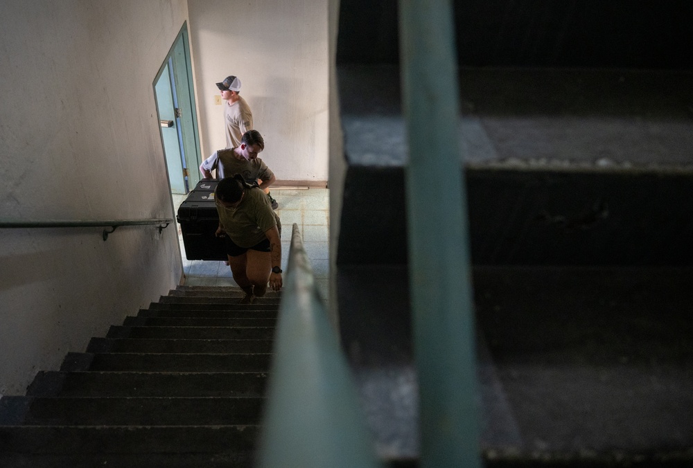 MST Airmen establish FOB during EW 24 FTX II