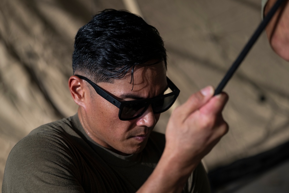 MST Airmen establish FOB during EW 24 FTX II