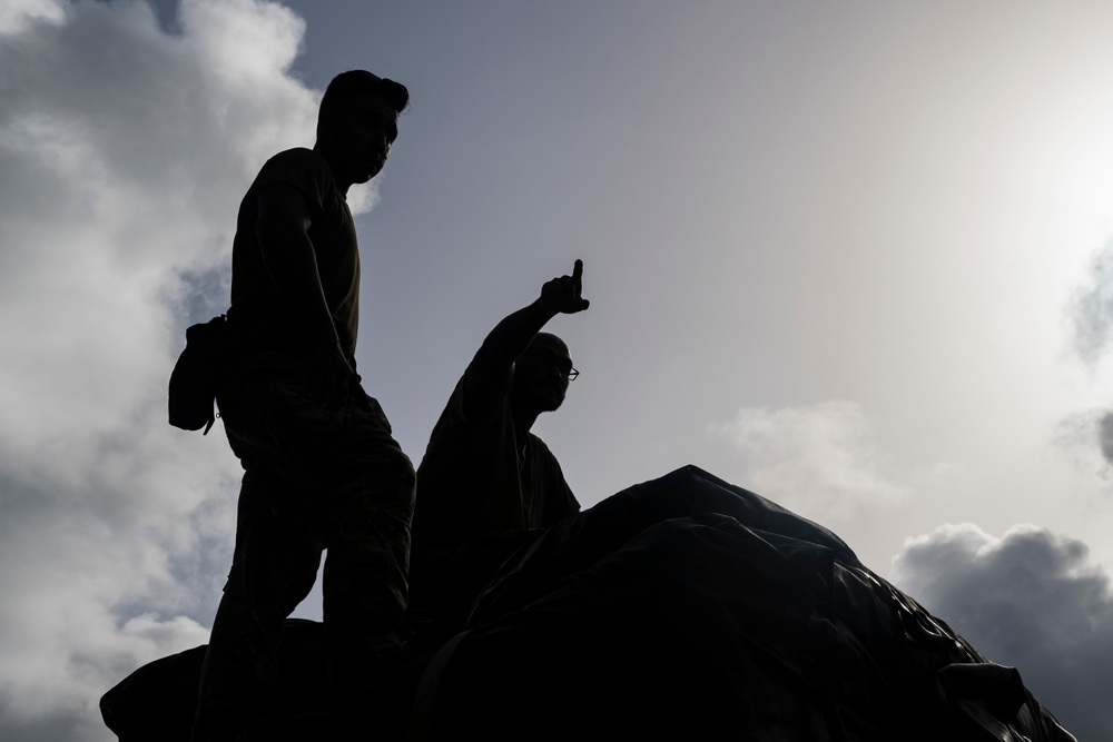 MST Airmen establish FOB during EW 24 FTX II